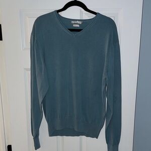 Peter Millar Blue V-Neck Sweater for Men